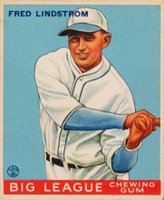 1933 Goudey #133 Fred Lindstrom Baseball Card