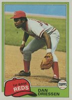 1981 Topps #655 Dan Driessen Baseball Card