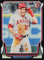 2014 Bowman #168 Mike Trout Black Baseball Card
