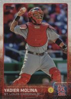 2015 Topps #647 Yadier Molina Throwing Baseball Card