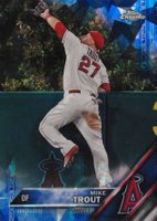 2016 Topps Chrome Sapphire Edition #1 Mike Trout Baseball Card