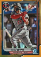 2024 Bowman Chrome #2 Royce Lewis Gold Refractor Baseball Card