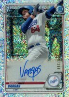 2020 Bowman Chrome Prospect Autographs #CPAMV Miguel Vargas Speckle Refractor Baseball Card