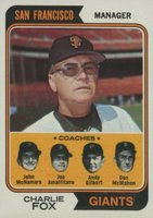 1974 Topps #78 Giants Manager/Coaches Baseball Card