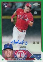 2023 Topps Chrome Rookie Autograph #RAJJ Josh Jung Green Baseball Card