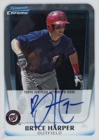 2011 Bowman Chrome Prospects #BCP111 Bryce Harper Autograph Baseball Card