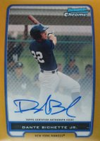 2012 Bowman Prospects #BCP99 Dante Bichette Jr. Chrome-Gold Refractor-Autograph Baseball Card