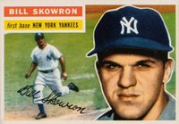 1956 Topps #61g Bill Skowron Gray Back Baseball Card