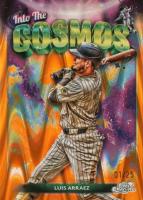 2024 Topps Chrome Cosmic Into the Cosmos #11 Luis Arraez Orange Galactic Baseball Card