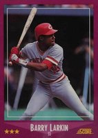 1988 Score Glossy #72 Barry Larkin Baseball Card