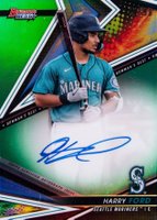 2022 Bowman's Best Best of 2022 Autographs #B22HF Harry Ford Green Refractor Baseball Card