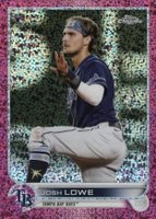 2022 Topps Chrome #83 Josh Lowe Magenta Speckle Refractor Baseball Card