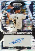 2024 Panini Prizm Prospect Signatures #PSJC Jackson Chourio Pulsar Prizm Baseball Card