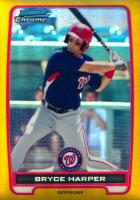 2012 Bowman Prospects #BCP10 Bryce Harper Chrome-Gold Refractor Baseball Card