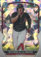 2023 Bowman Chrome Prospects #BCP116 Deyvison de los Santos Atomic Refractor Baseball Card