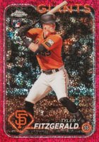 2024 Topps Chrome #131 Tyler Fitzgerald Magenta Speckle Refractor Baseball Card