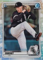 2020 Bowman Draft #BD95 Garrett Crochet Chrome-Refractor Baseball Card