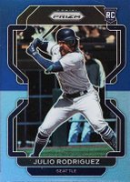 2022 Panini Prizm #40 Julio Rodriguez Navy Blue Carolina Blue Prizm Baseball Card