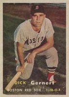 1957 Topps #202 Dick Gernert Baseball Card