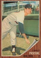 1962 Topps #230 Camilo Pascual Baseball Card