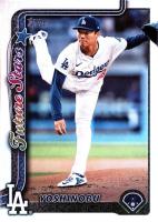 2025 Topps #231 Yoshinobu Yamamoto Rainbow Foil Baseball Card