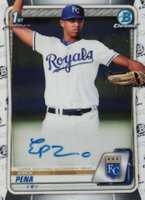 2020 Bowman Chrome Prospect Autographs #CPAEPE Erick Pena Baseball Card