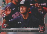 2022 Topps Now #33 Steven Kwan Baseball Card