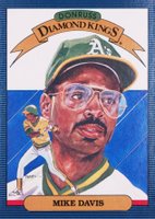 1986 Donruss #14 Mike Davis Diamond Kings Baseball Card