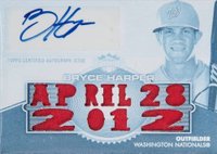 2012 Topps Triple Threads Autograph Relics #271 Bryce Harper White Whale Printing Plate Magenta 1/1 Baseball Card