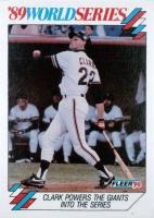 1990 Fleer World Series #4 Will Clark Baseball Card