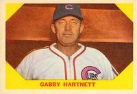 1960 Fleer Baseball Greats #29 Gabby Hartnett Baseball Card