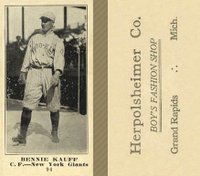 1916 Herpolsheimer Co. #94 Bennie Kauff Baseball Card