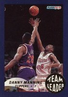 1992 Fleer Team Leaders #12 Danny Manning Basketball Card
