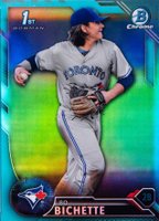 2016 Bowman Draft  #BDC74 Bo Bichette Chrome-Sky Blue Refractor Baseball Card