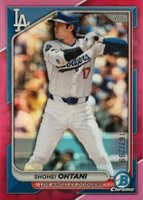 2024 Bowman Chrome #85 Shohei Ohtani Fuchsia Refractor Baseball Card