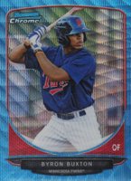 2013 Bowman Chrome Prospects #BCP1 Byron Buxton Blue Wave Refractor Baseball Card