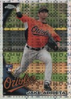 2010 Topps Chrome #213 Jake Arrieta Xfractor Baseball Card