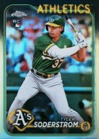 2024 Topps Chrome #298 Tyler Soderstrom Refractor Baseball Card
