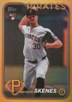 2024 Topps Update #US100 Paul Skenes Gold Rainbow Foil Baseball Card