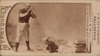 1887 Gypsy Queens # Keefe and Richardson Sliding Baseball Card