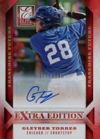 2013 Panini Elite Extra Edition #71 Gleyber Torres Franchise Future Signature Baseball Card