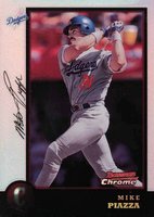 1998 Bowman Chrome #18 Mike Piazza Refractor Baseball Card