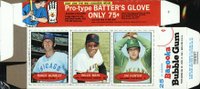 1971 Bazooka No Number # Hundley/Mays/Hunter Complete Box Unnumbered Baseball Card