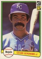 1982 Donruss #322 Cesar Geronimo Baseball Card