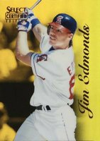 1996 Select Certified #75 Jim Edmonds Mirror Gold Baseball Card