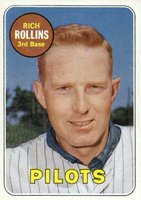 1969 Topps #451y Rich Rollins Yellow Letters Baseball Card