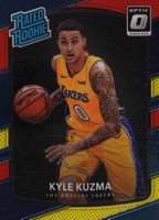 2017 Panini Donruss Optic #174 Kyle Kuzma Red/Yellow Basketball Card
