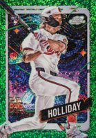2024 Topps Chrome Cosmic #7 Jackson Holliday Green Space Dust Refractor Baseball Card