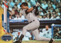 2020 Topps Update #U257 Derek Jeter Rainbow Foil Baseball Card