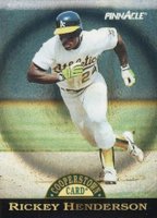 1993 Pinnacle Cooperstown #7 Rickey Henderson Dufex Baseball Card